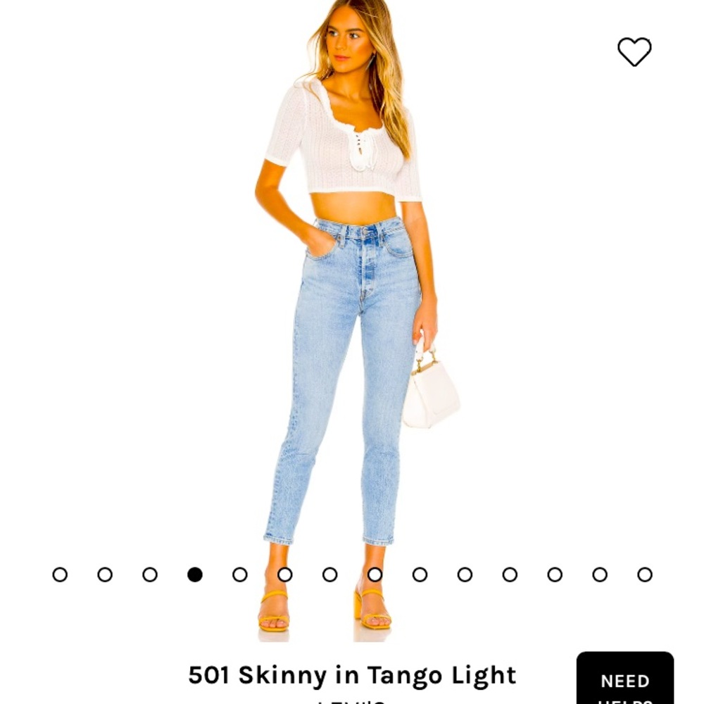 Levi 501 Skinny in Tango Light